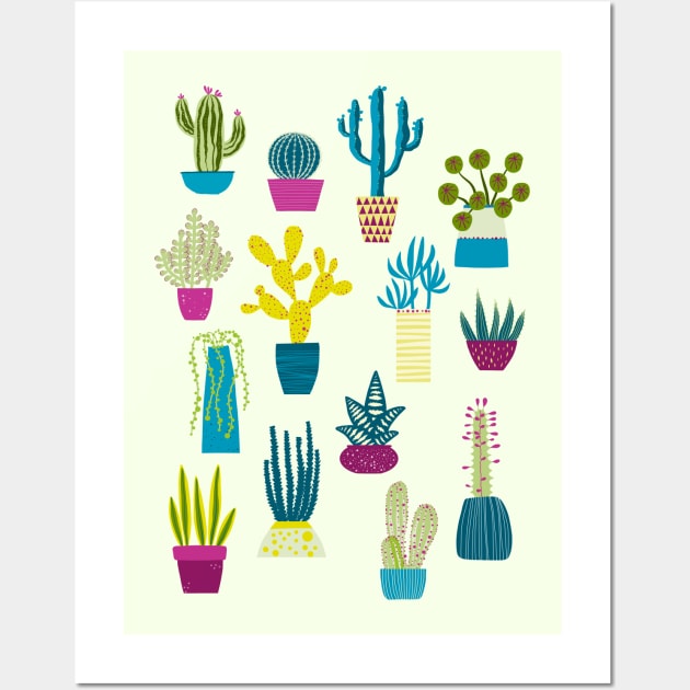 Cactus Garden Wall Art by NicSquirrell